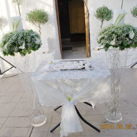 στολισμος γαμου με γυψοφυλλ