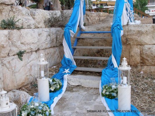 στολισμος γαμου σε νησι