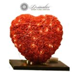 Καρδιά από τριαντάφυλλα 45 cm
