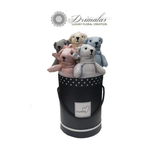 Κουτί λουλουδιών μέ Αρκουδάκια - Bear flowers box