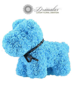 ToyFlower Puppy μέ Γαλάζια Τριαντάφυλλα