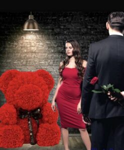 Αρκουδάκι από κόκκινα τριαντάφυλλα - Toy Flower bear XXL