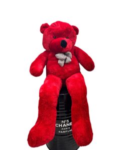 Λούτρινο Αρκούδος κόκκινος - ΓΙΓΑΣ ΑΡΚΟΥΔΟΣ - Αποστολη λουλουδιων