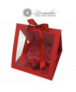 ❤️ Κόκκινο Κουτί με soap Roses – Luxury soap Love
